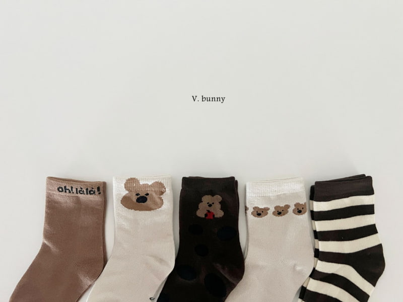 V Bunny - Korean Children Fashion - #childofig - Aurora Socks - 5