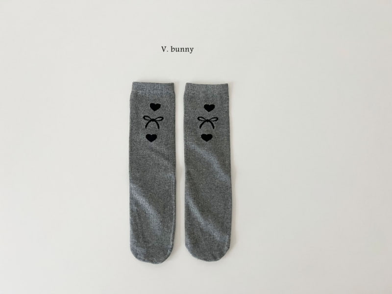 V Bunny - Korean Children Fashion - #childofig - Big Ribbon Socks - 7