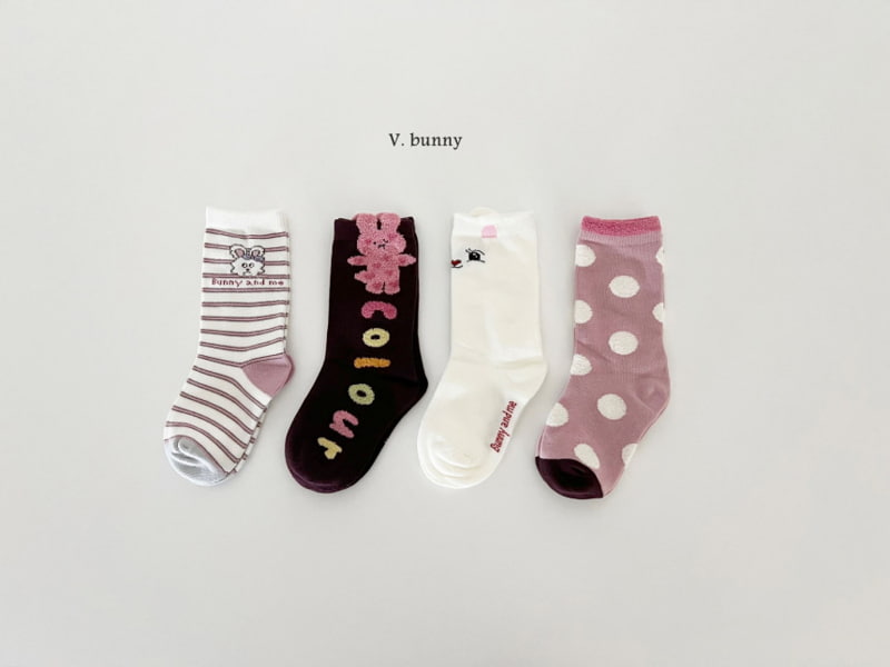 V Bunny - Korean Children Fashion - #stylishchildhood - Bunny And Me Socks - 4