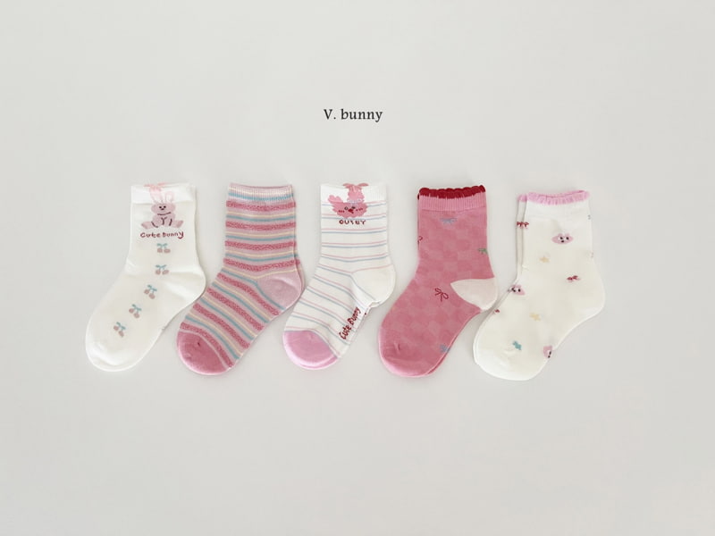 V Bunny - Korean Children Fashion - #childofig - Cutie Socks - 12