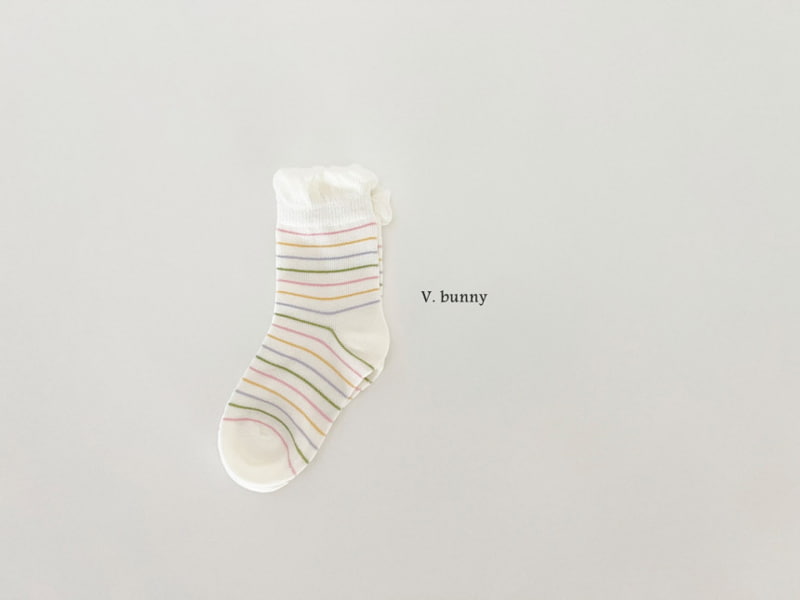 V Bunny - Korean Children Fashion - #childofig - Party Ribbon Socks - 10