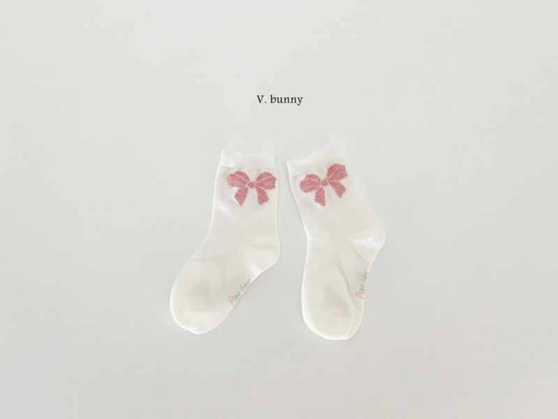 V Bunny - Korean Children Fashion - #childofig - Party Ribbon Socks - 11