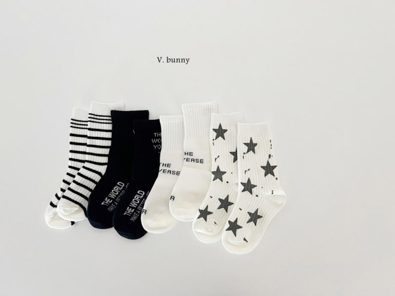 V Bunny - Korean Children Fashion - #childofig - Star Socks - 10