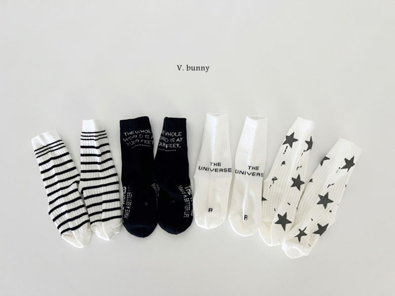 V Bunny - Korean Children Fashion - #childofig - Star Socks - 9