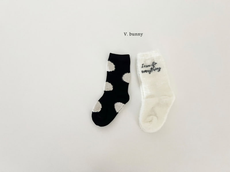 V Bunny - Korean Children Fashion - #childofig - Hairy Rabbit Socks - 6