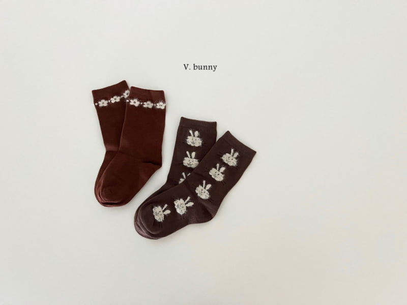 V Bunny - Korean Children Fashion - #childofig - Hairy Rabbit Socks - 7