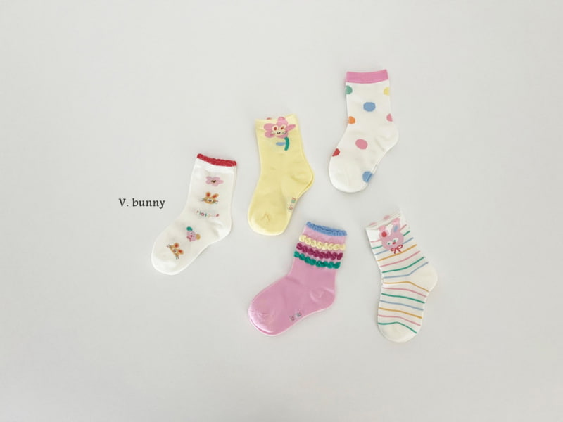 V Bunny - Korean Children Fashion - #childofig - Rolling Pop Socks - 6