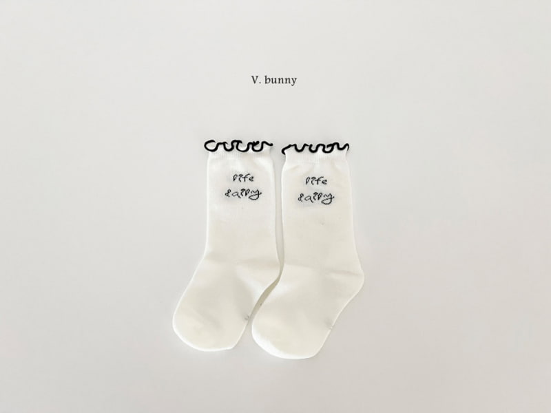 V Bunny - Korean Children Fashion - #childofig - Curling Ribbon Socks - 7