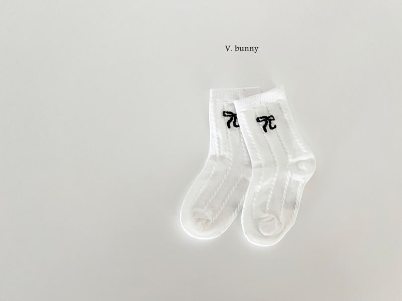 V Bunny - Korean Children Fashion - #childrensboutique - 5 Color Ribbon Socks - 9