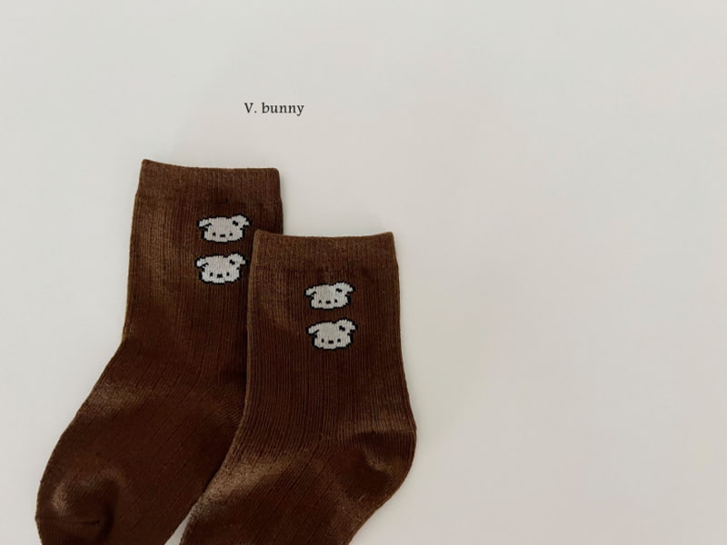 V Bunny - Korean Children Fashion - #childrensboutique - Happy Cutie Socks - 10