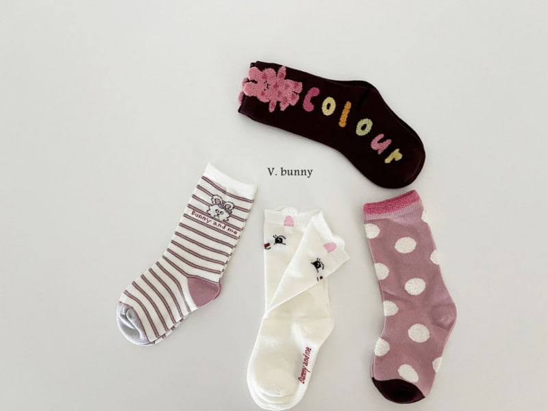 V Bunny - Korean Children Fashion - #childrensboutique - Bunny And Me Socks - 5