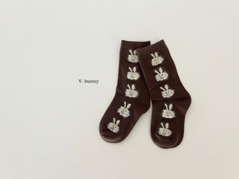 V Bunny - Korean Children Fashion - #childrensboutique - Hairy Rabbit Socks - 8