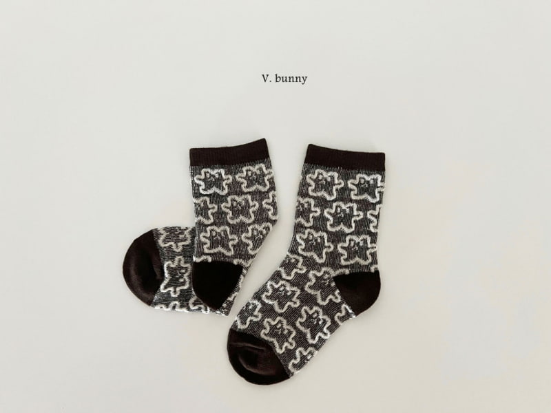 V Bunny - Korean Children Fashion - #designkidswear - Heart Socks - 9