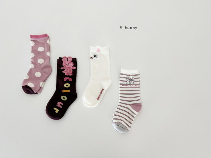 V Bunny - Korean Children Fashion - #designkidswear - Bunny And Me Socks - 6