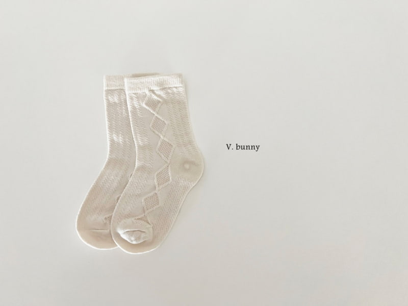 V Bunny - Korean Children Fashion - #discoveringself - Heart Socks - 10