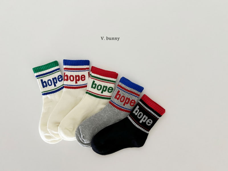 V Bunny - Korean Children Fashion - #discoveringself - Bope Socks - 3