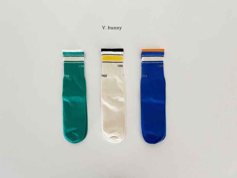 V Bunny - Korean Children Fashion - #discoveringself - Colored Socks