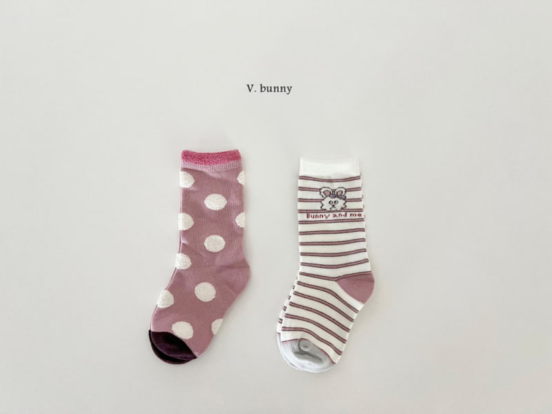 V Bunny - Korean Children Fashion - #discoveringself - Bunny And Me Socks - 7