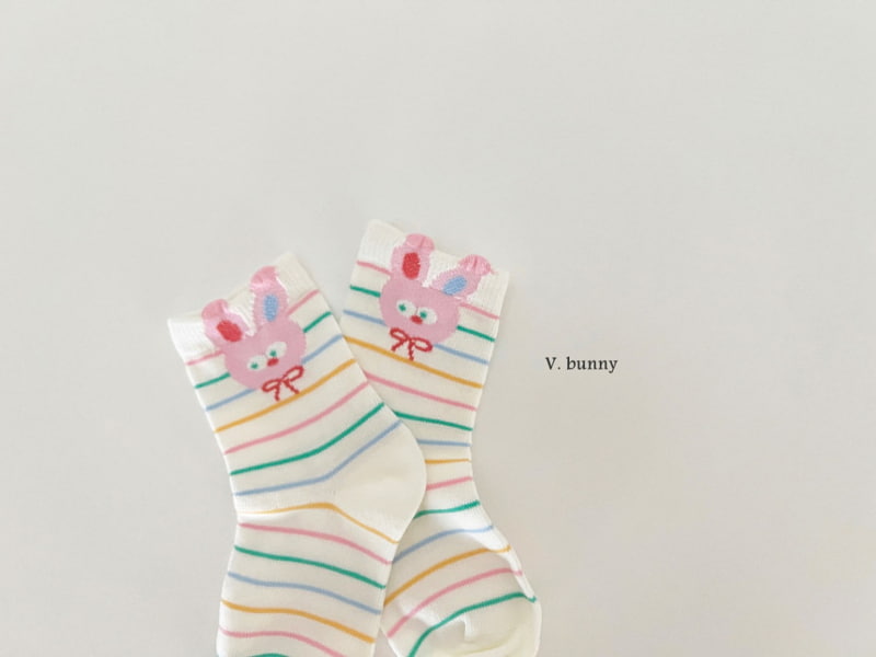 V Bunny - Korean Children Fashion - #fashionkids - Rolling Pop Socks - 10