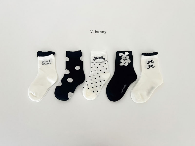 V Bunny - Korean Children Fashion - #fashionkids - Winter Socks