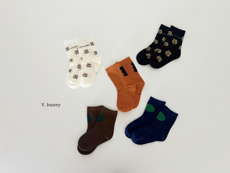 V Bunny - Korean Children Fashion - #kidsshorts - Cat Socks - 3