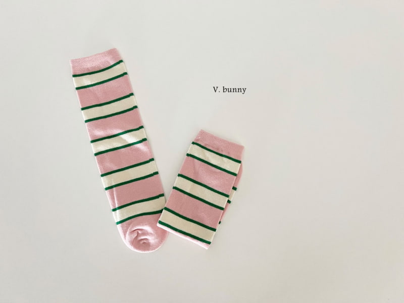 V Bunny - Korean Children Fashion - #kidsshorts - Strawberry A Socks - 8