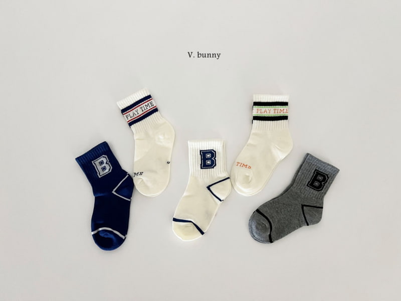 V Bunny - Korean Children Fashion - #kidsshorts - Play B Socks - 2