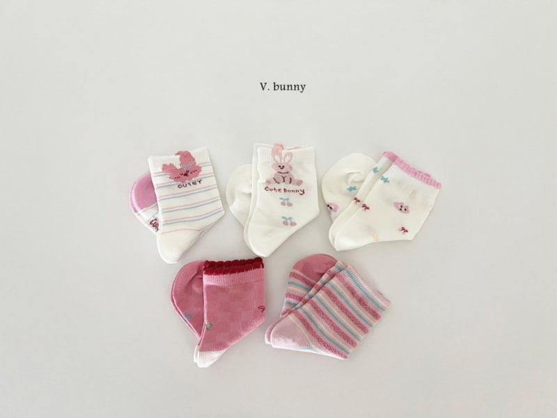 V Bunny - Korean Children Fashion - #fashionkids - Cutie Socks - 4