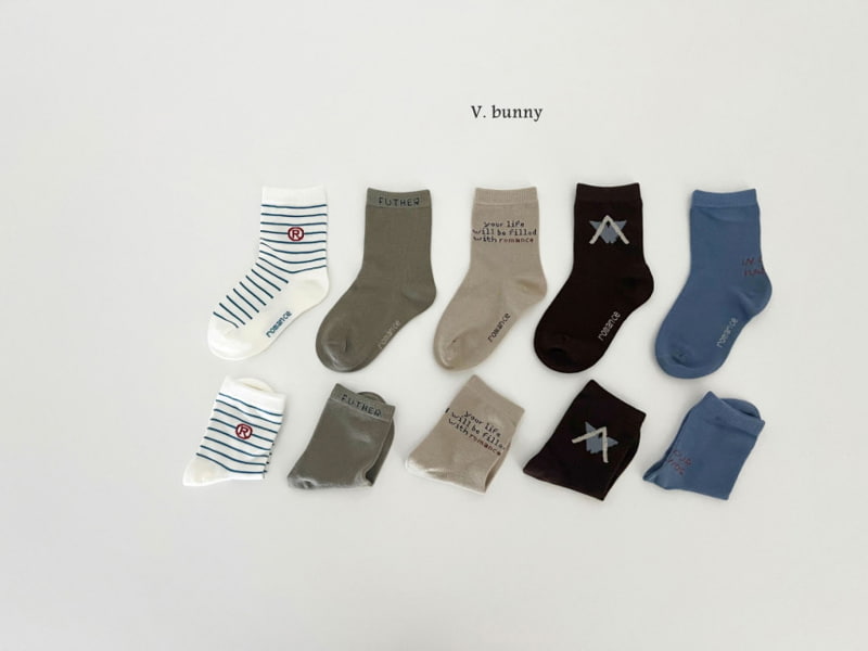 V Bunny - Korean Children Fashion - #kidsshorts - Al Point Socks - 3