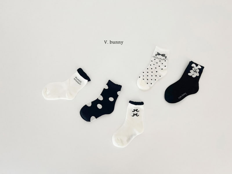 V Bunny - Korean Children Fashion - #kidsshorts - Winter Socks - 2