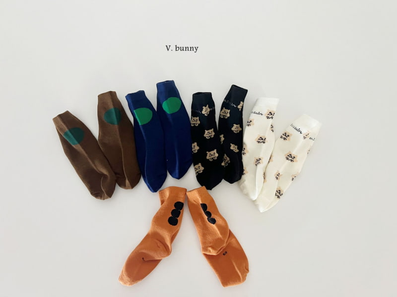 V Bunny - Korean Children Fashion - #kidsshorts - Cat Socks - 4