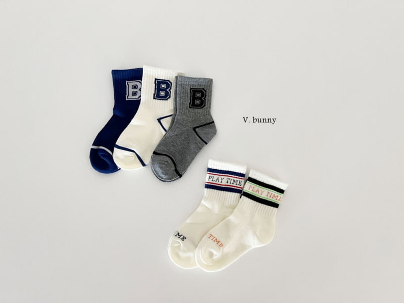 V Bunny - Korean Children Fashion - #kidsstore - Play B Socks - 3