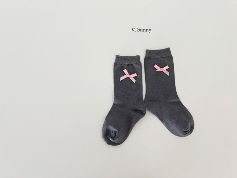 V Bunny - Korean Children Fashion - #kidsstore - Buckle Socks - 9