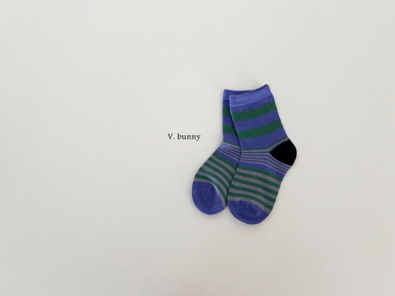 V Bunny - Korean Children Fashion - #kidsstore - Green Socks - 8