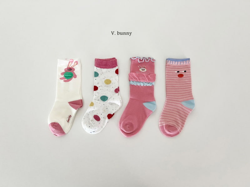 V Bunny - Korean Children Fashion - #kidsstore - Rabbit Socks