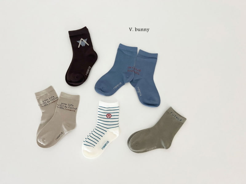 V Bunny - Korean Children Fashion - #kidsshorts - Al Point Socks - 4