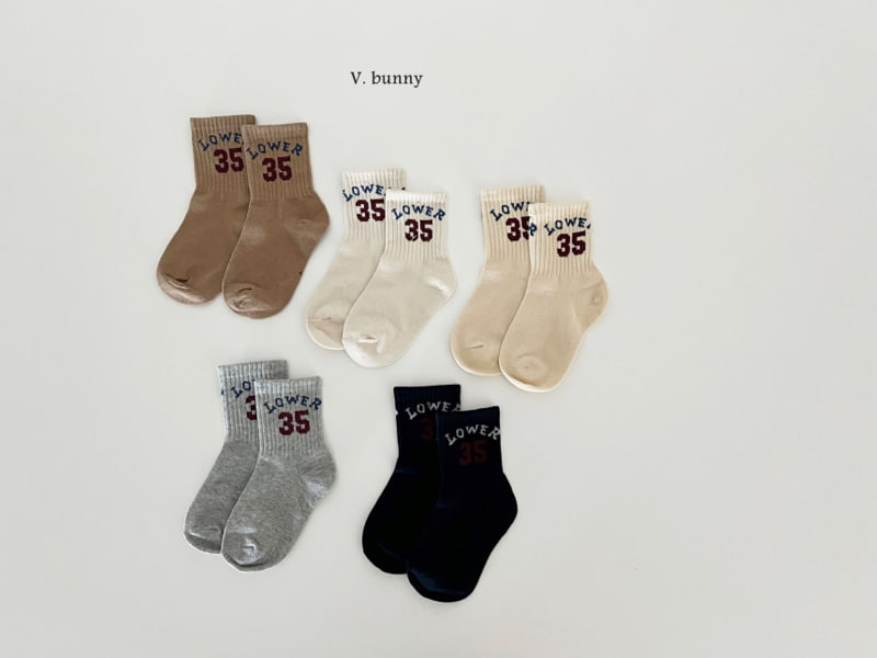 V Bunny - Korean Children Fashion - #kidzfashiontrend - Lower Socks - 2