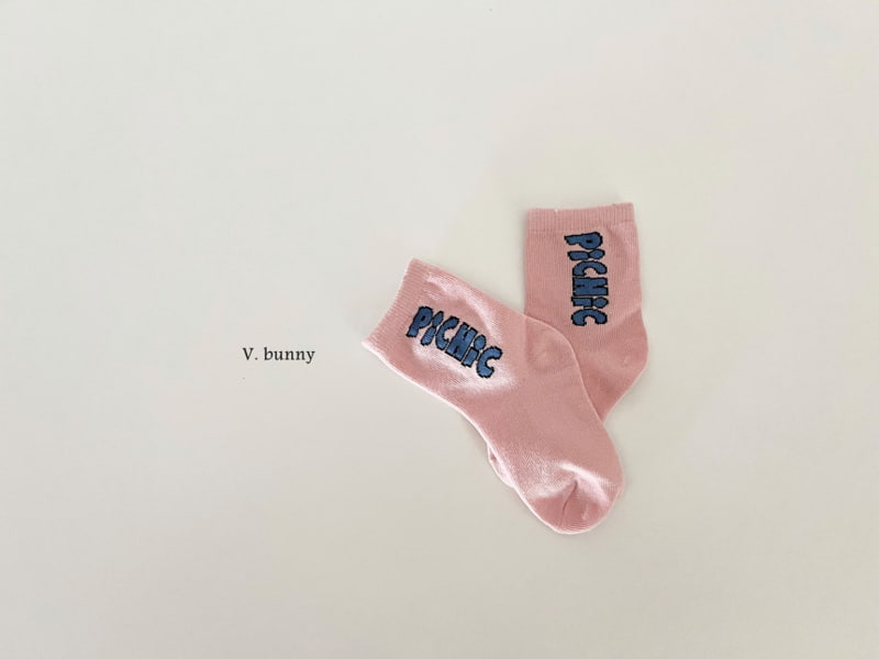 V Bunny - Korean Children Fashion - #kidzfashiontrend - Picnic Socks  - 10