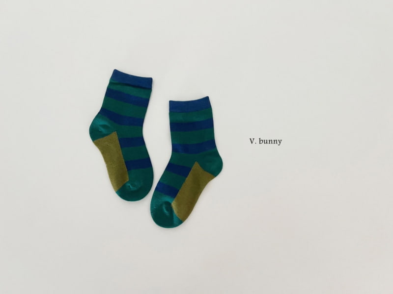 V Bunny - Korean Children Fashion - #kidzfashiontrend - Green Socks - 9