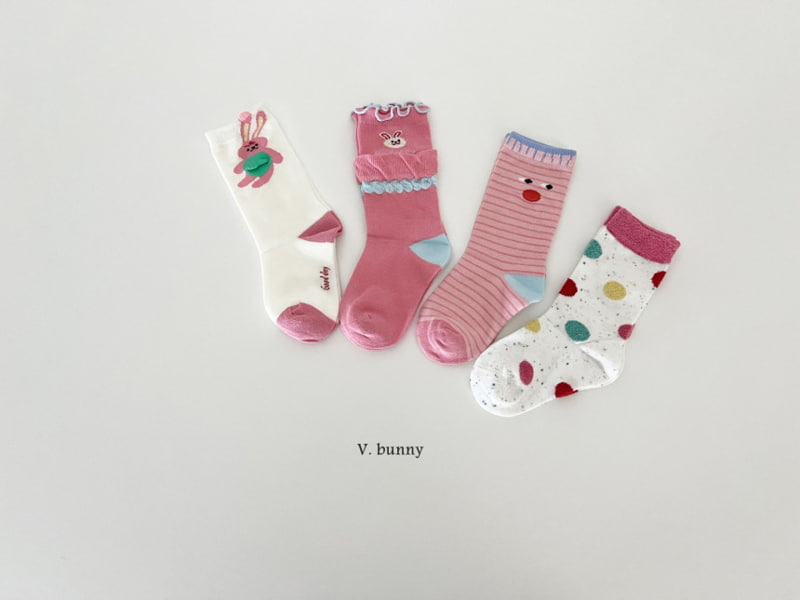 V Bunny - Korean Children Fashion - #kidzfashiontrend - Rabbit Socks - 2