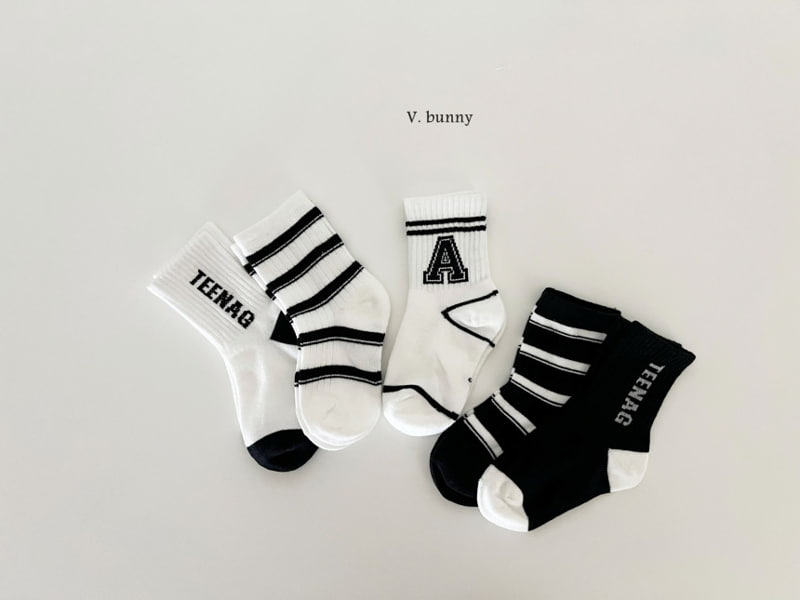 V Bunny - Korean Children Fashion - #littlefashionista - 18 Socks - 3