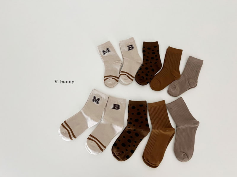 V Bunny - Korean Children Fashion - #littlefashionista - MB Socks - 5