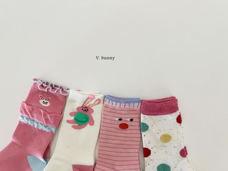 V Bunny - Korean Children Fashion - #Kfashion4kids - Rabbit Socks - 4