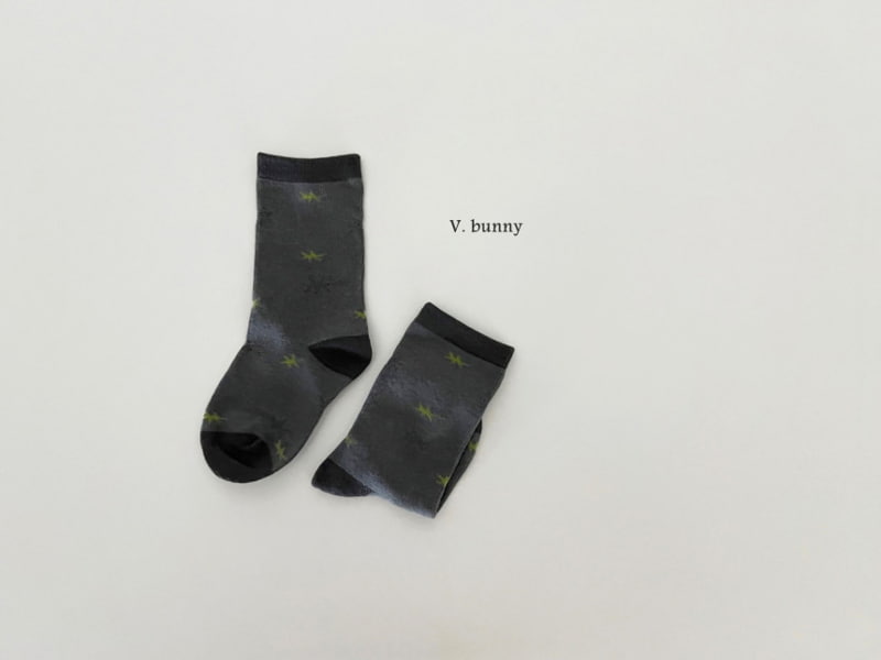 V Bunny - Korean Children Fashion - #littlefashionista - Block Socks - 11