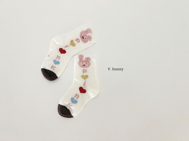 V Bunny - Korean Children Fashion - #littlefashionista - Friends Socks - 10