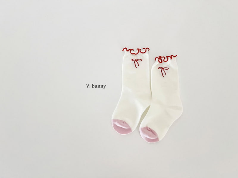 V Bunny - Korean Children Fashion - #littlefashionista - Pink Dot Socks - 9