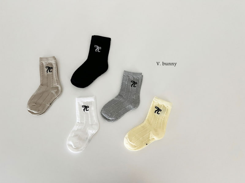 V Bunny - Korean Children Fashion - #magicofchildhood - 5 Color Ribbon Socks - 2