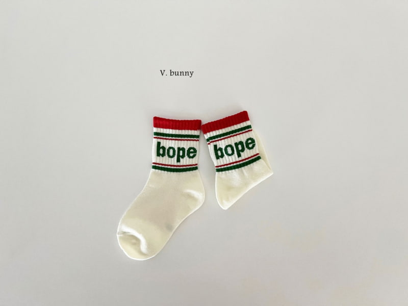 V Bunny - Korean Children Fashion - #magicofchildhood - Bope Socks - 10