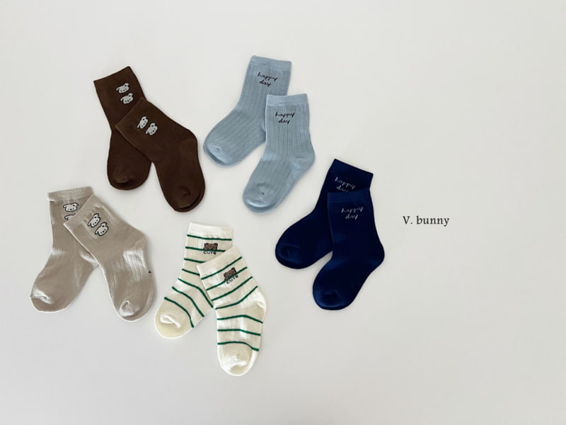 V Bunny - Korean Children Fashion - #magicofchildhood - Happy Cutie Socks - 5