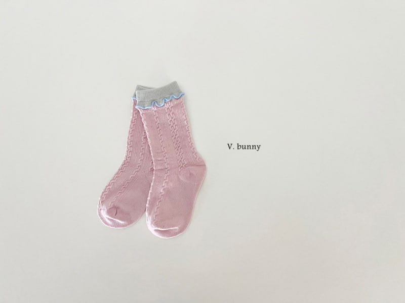 V Bunny - Korean Children Fashion - #magicofchildhood - Pink Dot Socks - 10